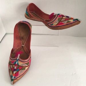 Vintage Persian Multi-Colored Shoes 7 1/2-8